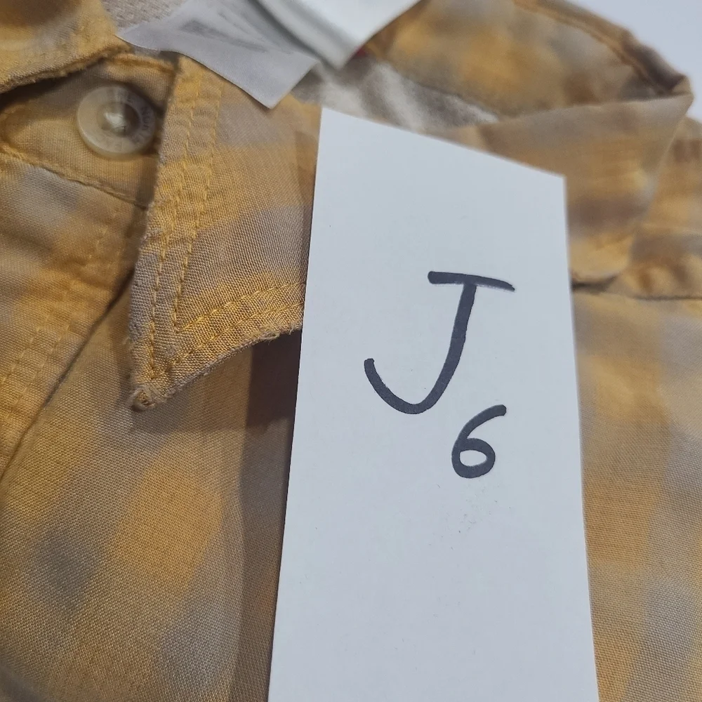 The North Face Men's Yellow Checkered Shirt Sz.L/G
